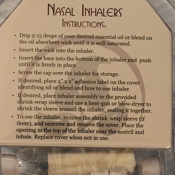 NWT!! Essential Oils Nasal Inhaler - Picture 5 of 6